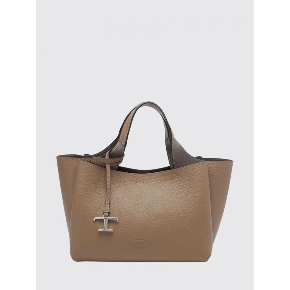 Tod's Women Hammered Leather Handbag Tod's With Logo Charm And Removable Strap